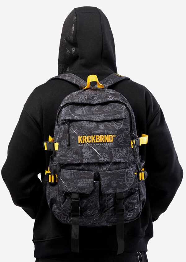 Painted Black Backpack - Image 2