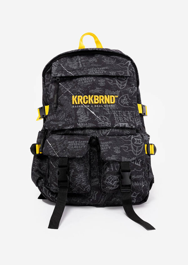 Painted Black Backpack - Image 4