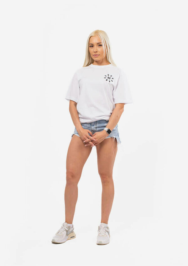 krckbrnd logo tee white