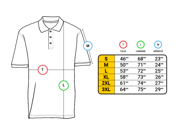 krckbrnd size chart polo tee